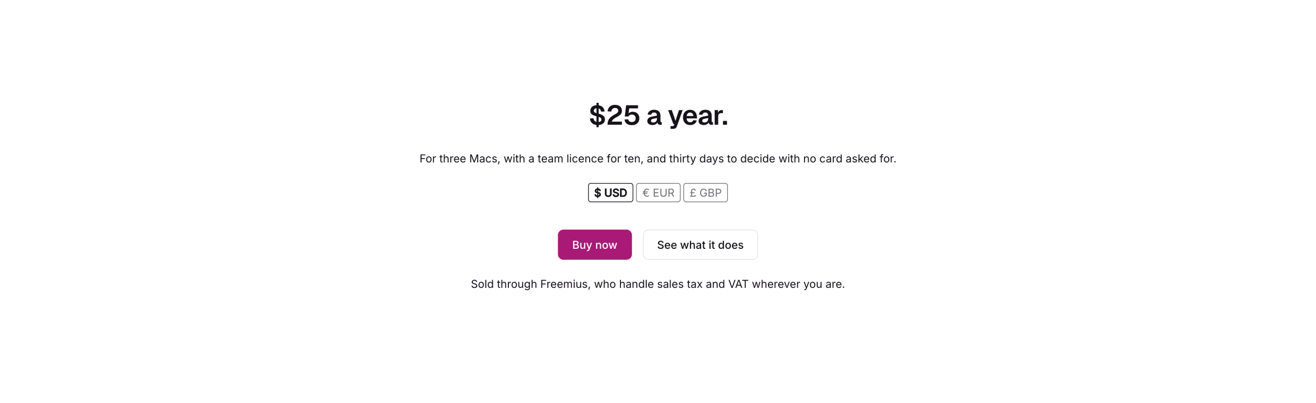 live-freemius-pricing-the-same-page-in-a-second-currency The same page in a second currency, swapped in the visitor's browser